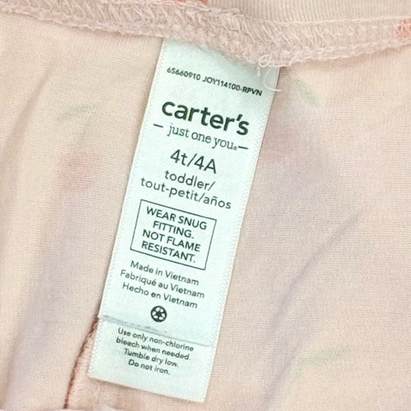 Toddler Girls' 2pc ComfySoft™  Snug Fit Pajama Set by Carter's - Size 4T - Picture 8 of 8